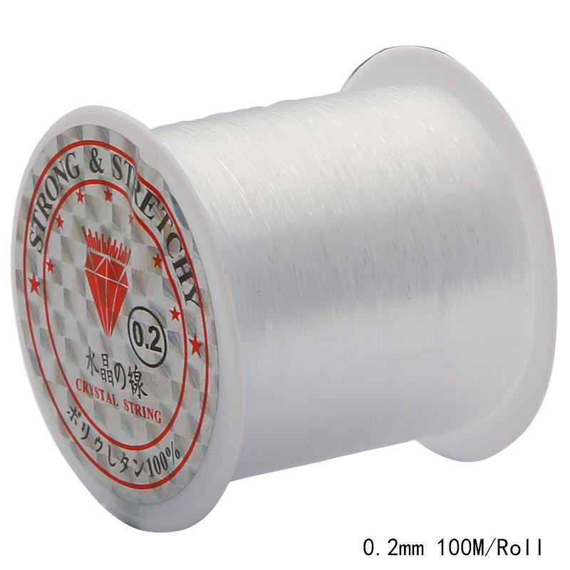 Invisible Transparent Fishing Line Choker Necklace with Pendant - Handmade DIY Beading Lanyard Jewelry Accessory