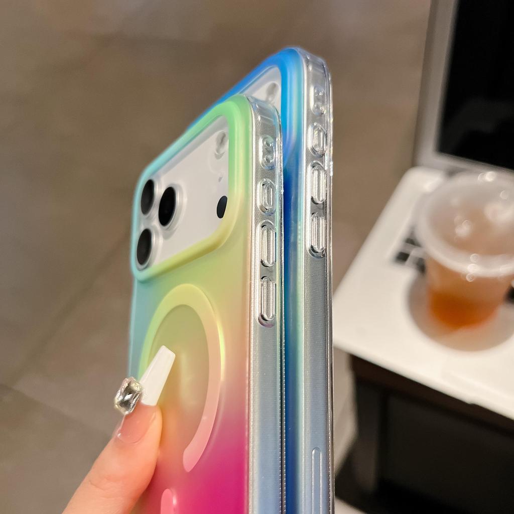 Tinte Drache Farbwechselnd Magnetisch Doppelseitig Matt IMD Handyhülle für Apple 17 Pro Max