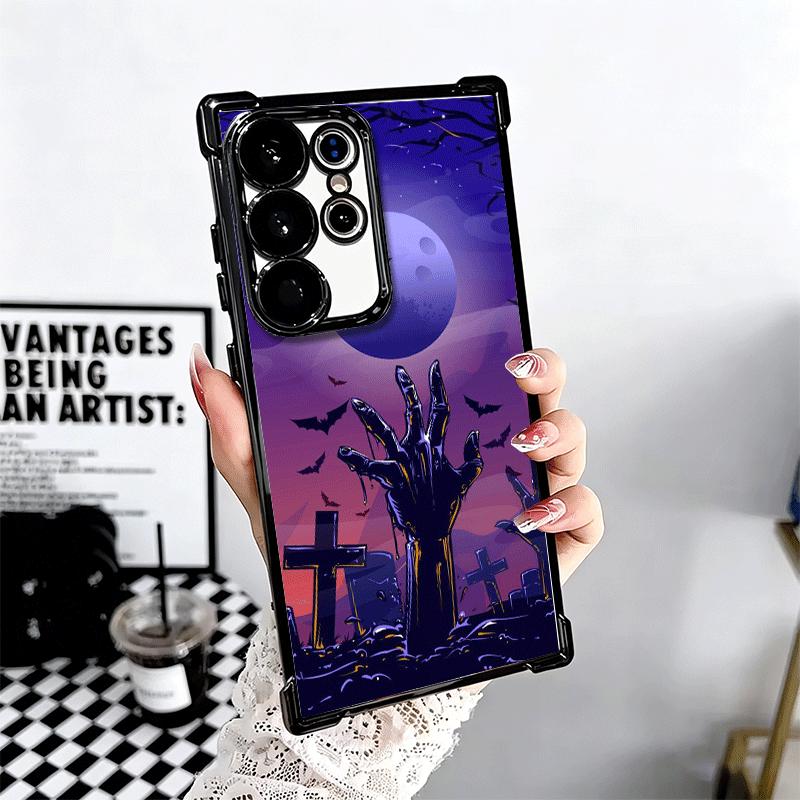 Gothic Vampire Scarlet Art Plating Phone Case For Samsung Galaxy S24 S25 FE S26 Edge S23 Ultra S22 S21 Plus S20 Anti-Fall Airaba