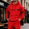 Men's Casual Hoodie with Large Pockets, Color Long Sleeve Sweatshirt