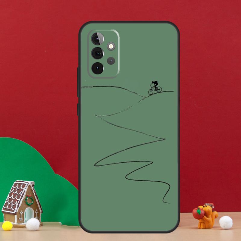 Mountain Bikes Cycling Case For Samsung Galaxy A36 A56 A06 A13 A53 A32 A12 A22 A52 A35 A17 A16 A55 A15 A54 A34 A14