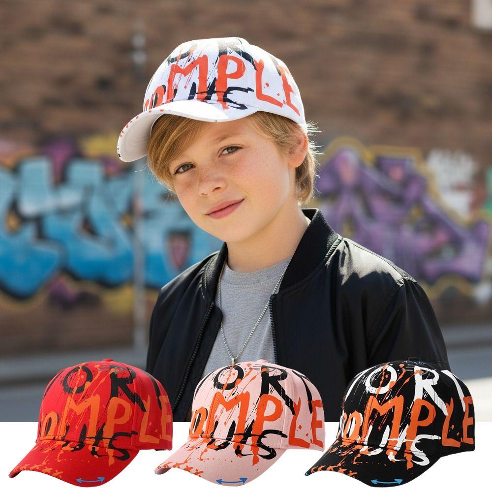 Adjustable Kids Baseball Cap Sun Protection Children Sun Hat Trendy Sunshade Hats for Boys Girls