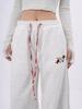 Women's Sporty Retro Wide-Leg Sweatpants, Cuffed, 2025 Design – Loose Fit for Autumn/Winter Casual Wear