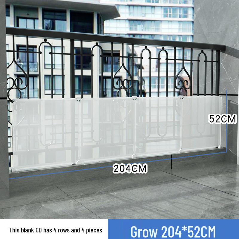 Balcony Privacy & Safety Screen: Rainproof, Dustproof, Pet-Protective Enclosed Railing