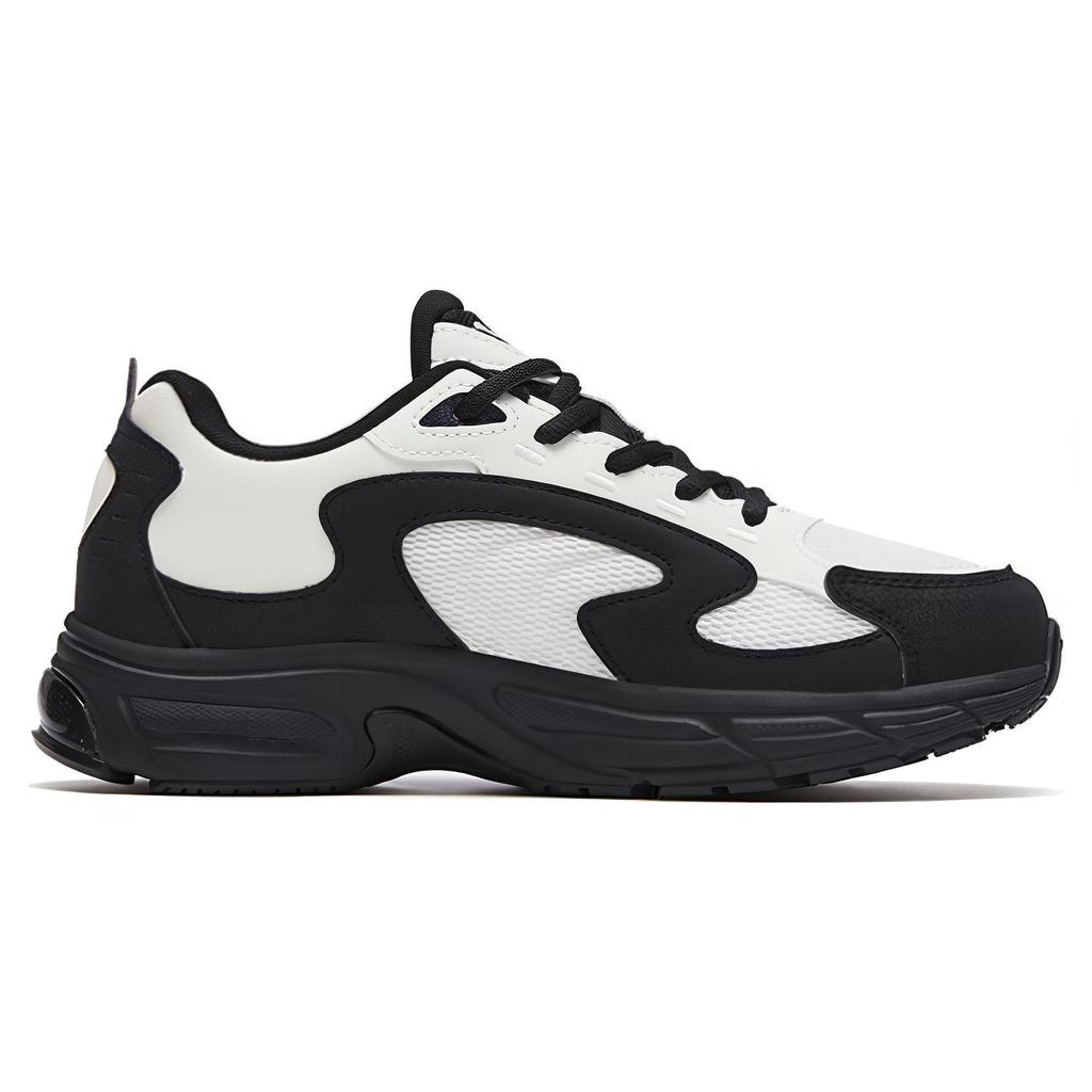 Anta Comfortable Cushioning Slip Resistant Abrasion Resistant Low Top Running Shoes Women's White Black 122315503-8