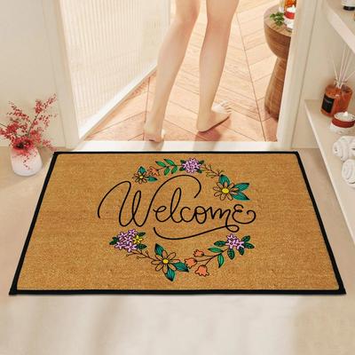 Crystal Velvet Door Mat, Non-slip Bathroom Mat, Absorbent Machine Washable Balcony Mat; Bedroom Carpet