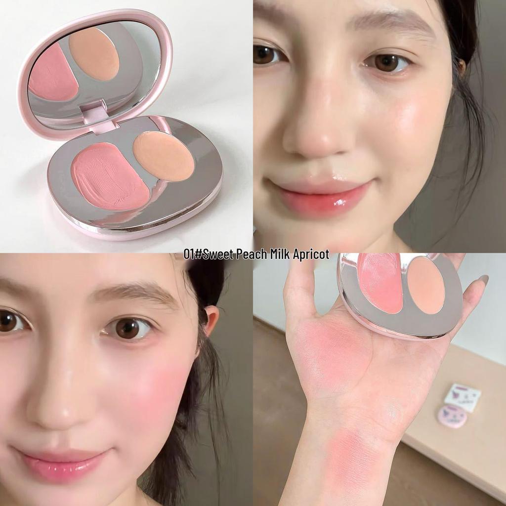 Kakashow Dewy Tipsy Blush Cream: Enhances Face, Brightens Complexion, Natural Contouring, Korean Style.