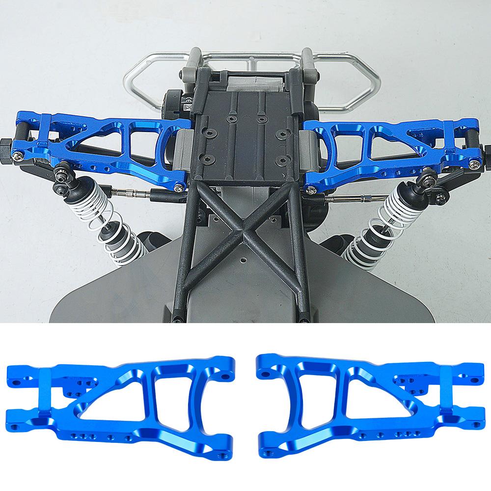 TRINOOD Aluminum Alloy Front Rear Lower Suspension Arms for 1/10 Slash Rustler 4X4 2WD Short RC Course Upgrade Parts