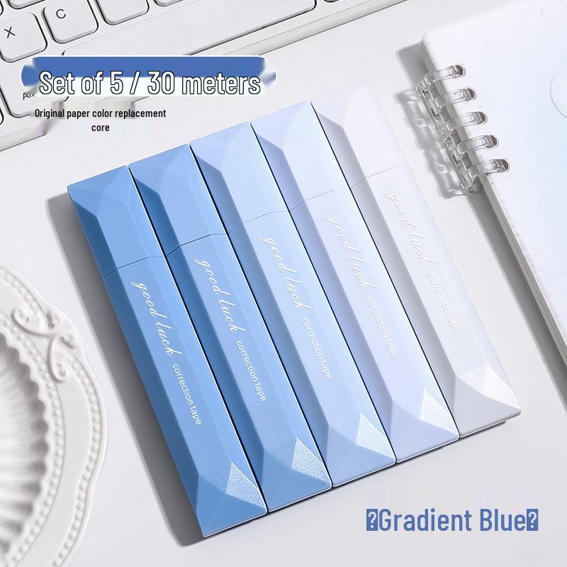 Gradient Invisible Color Correction Tape - Smooth, Portable, High-Quality Stationery for Primary School Students