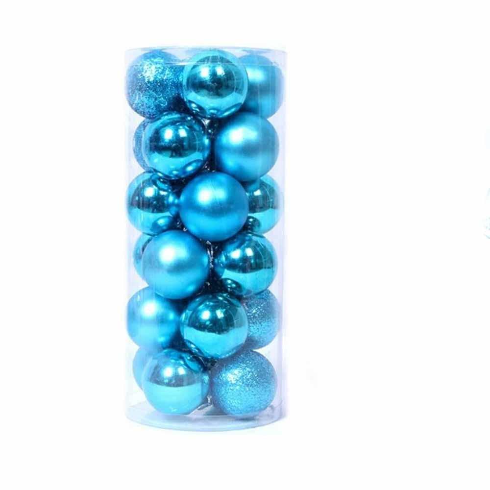 24Pcs Plastic Christmas Balls 3/5CM Xmas Tree Baubles Christmas Tree Ornaments  Xmas Tree