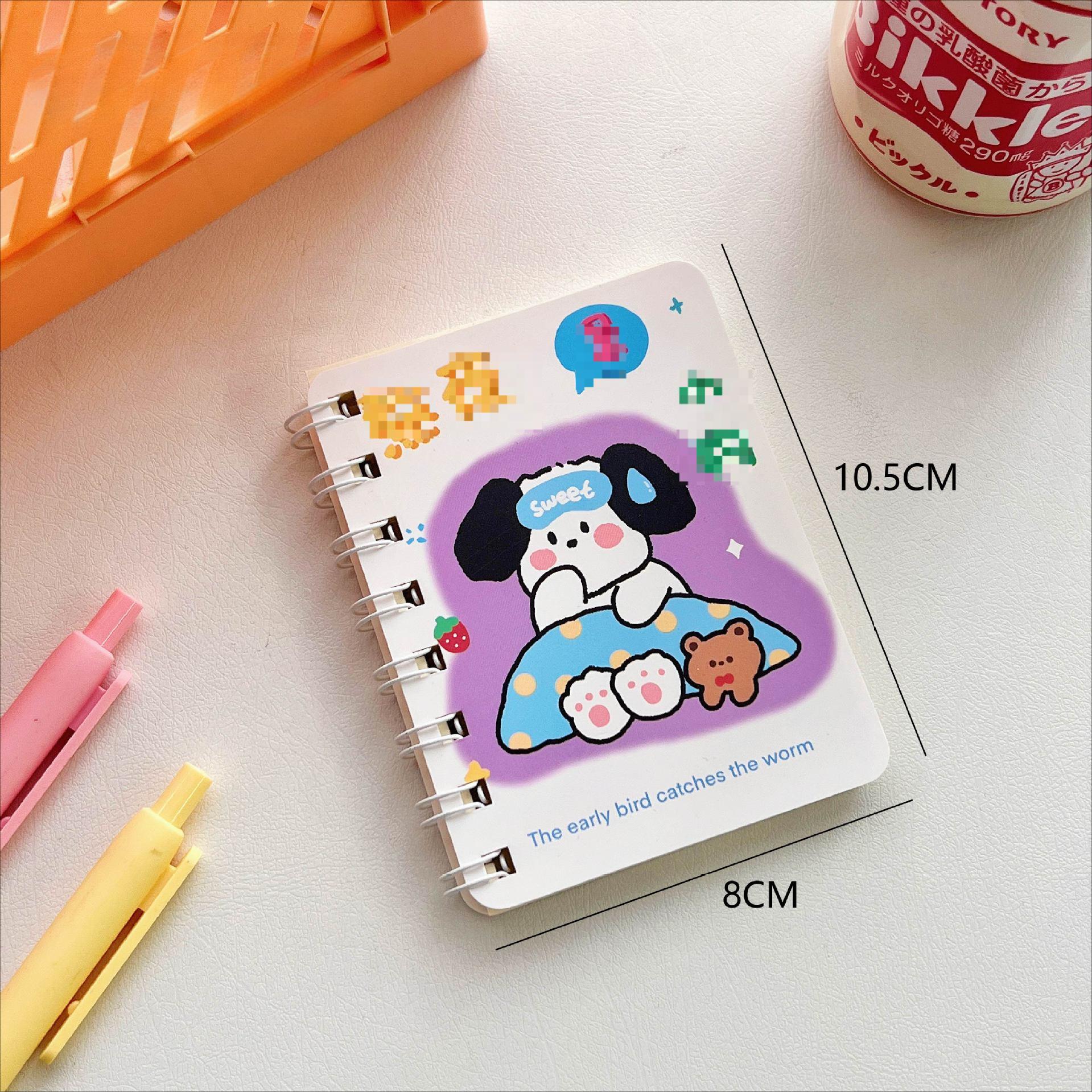 

Милый пухлый панда мультфильм А7 спиральный блокнот 80 страниц карманный блокнот офис школьные учебные принадлежности мини кавайный дневник журнал