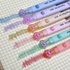 6PCS Cat Claw Highlighter Pens – Fluorescent Markers for Note-Taking, Journaling & Office Use – Pastel Colors