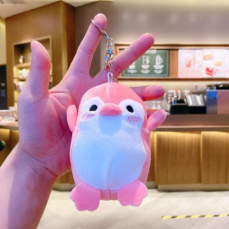Cute Penguin Plush Toy Pendant For Children's Backpacks And Suitcases 12cm Blue