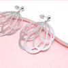 Fashionable Retro Long Hollow Leaves Atmospheric and Versatile High-end Earrings