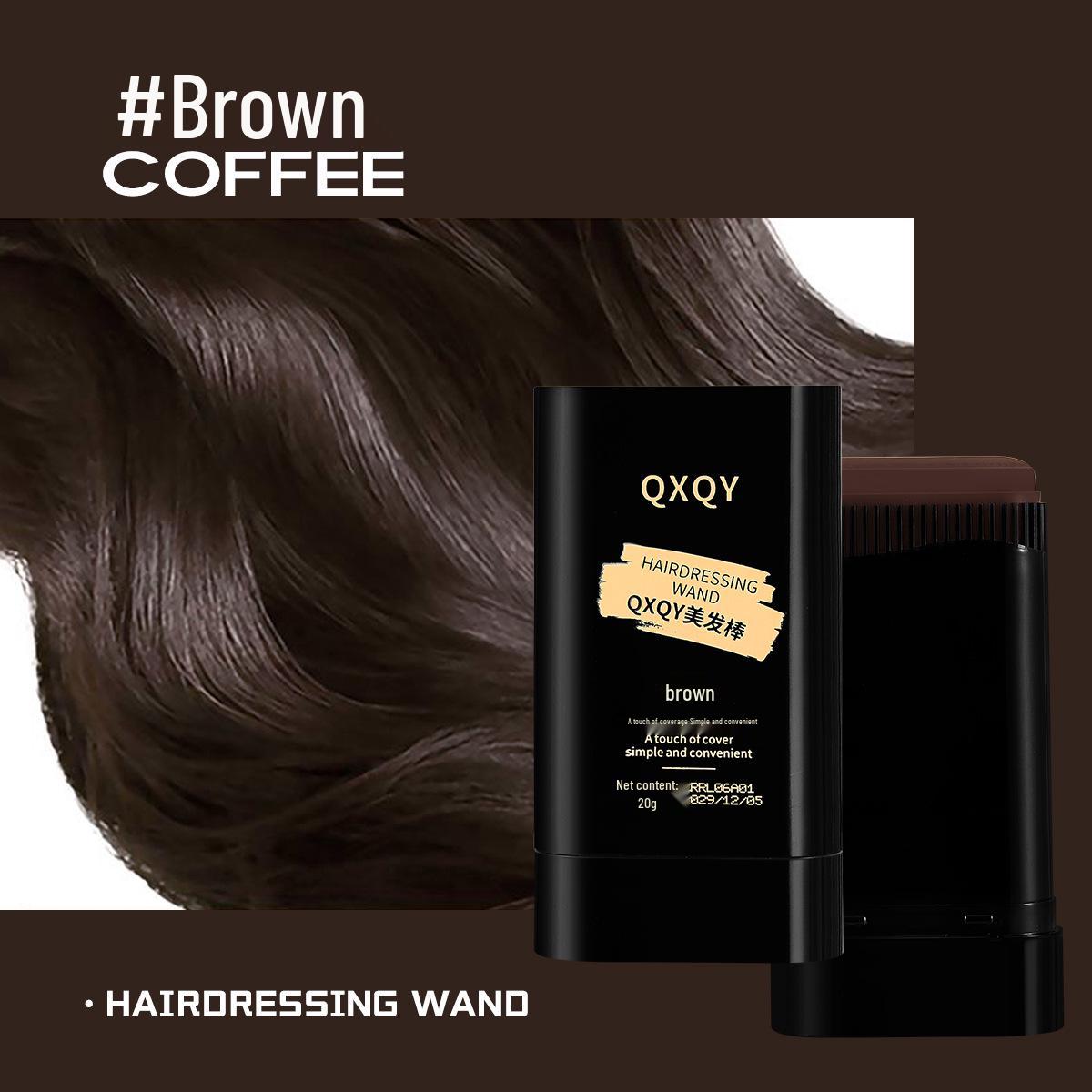 

QXQY Натуральная черная краска-стик для волос - Несмываемое средство для подкрашивания корней для закрашивания седины