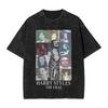 Harrys Styles Eras Tour Ausgewaschene T-Shirts Streetwear Hip Hop Neuheit T-Shirts Tees Unisex Damen Baumwolle Oversize Bedruckt