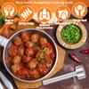 Cuchara para hacer albóndigas de falafel, herramienta profesional de acero inoxidable para hacer falafel, molde antiadherente para falafel, accesorios de cocina
