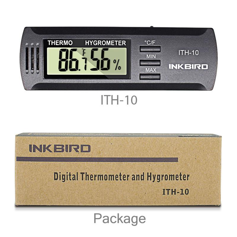 

INKBIRD ITH-10 Digital Thermometer Hygrometer Temperature Controller Sensor Humidity Meter For Home Weather Station Heating Cool ITH-10