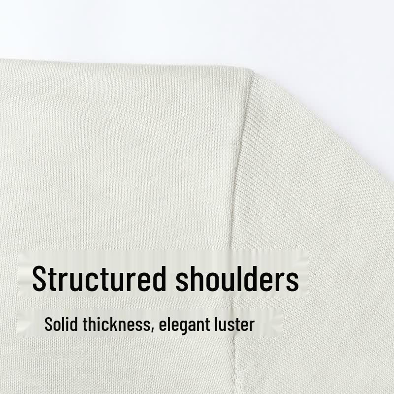 SHANSHAN Quiet Luxury Tencel Men's Polo Shirt