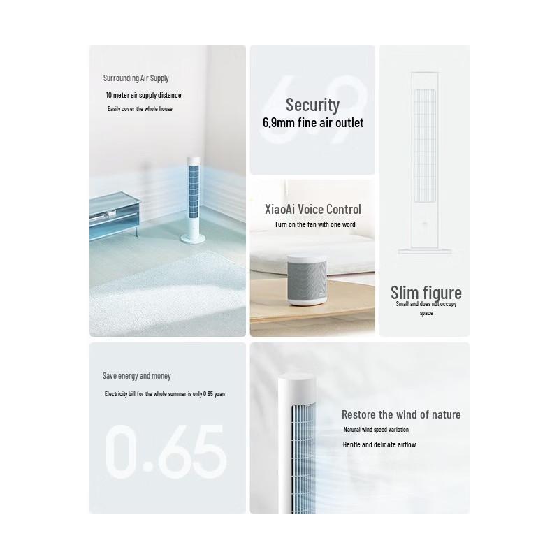 Xiaomi Mijia Smart Bladeless Tower Fan 2