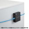 SANWA SUPPLY Gigabit PoE Extender with Magnet, Up To 100m Extension, AUTO-MDIX Function, LAN-EXPOE2
