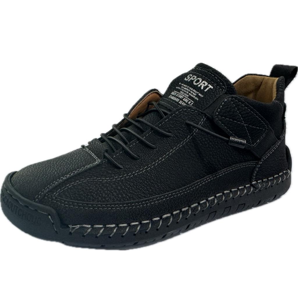 Autumn and Winter Popular Foreign Trade Large Size Men's Medium Help Martin Boots Outdoor Casual Shoes Tooling Hand-stitched Men's Shoes