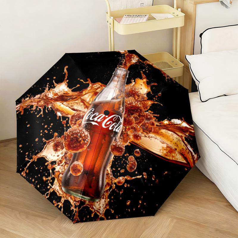 Christmas Gift Halloween Theme Bear Truck Coca Cola umbrella is suitable for all seasons, including home travel and outdoor activities Y15