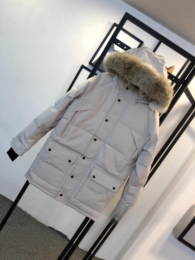 Goose down jacket Emory Canadian men's and women's medium and long Parker coat M