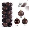 24pcs 6cm Christmas Tree Balls Big Christmas Ball Multicolor Ball Decorations Christmas Tree Ornaments Set for Home Party