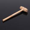10 Pieces Mini Wooden Hammer Balls Toy Pounder Replacement Wood Mallets Baby