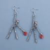 Gothic Festive Dancing Skeletons Dangle Earring Halloween Horror Skull Personality Hip for Pop Earring for Women Girl Gi