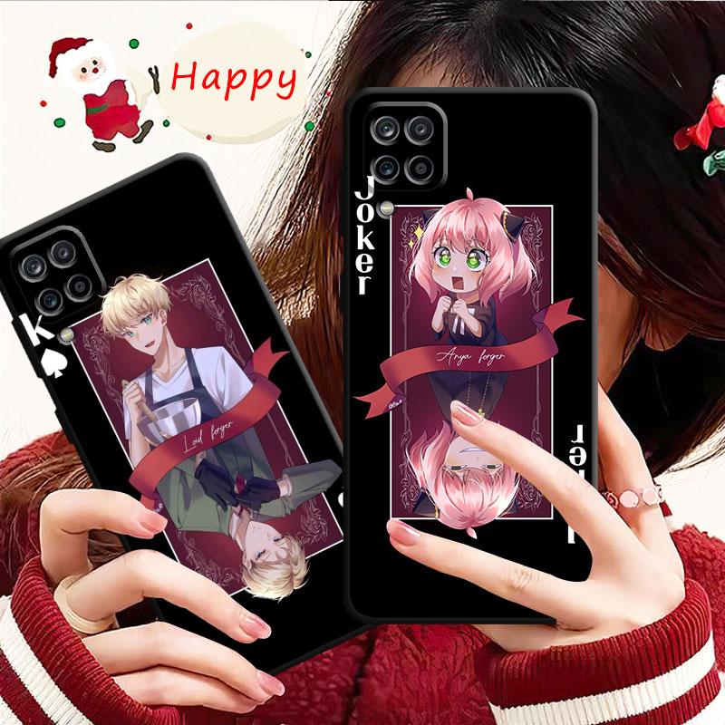 Spy X Family Anya Bright Hair Loid Yor Phone Case For Samsung Galaxy A70 A70s A50 A30s A04s A20s A20e A02 A02s A03 A42 M31 M13