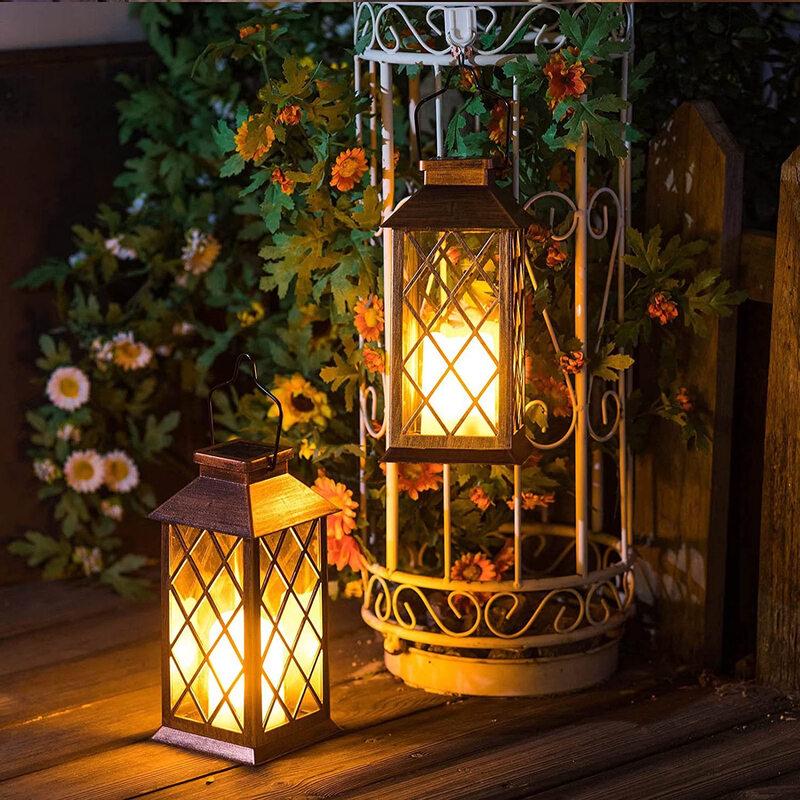 Nufeng Solar Outdoor Garden Candle Wind Lantern