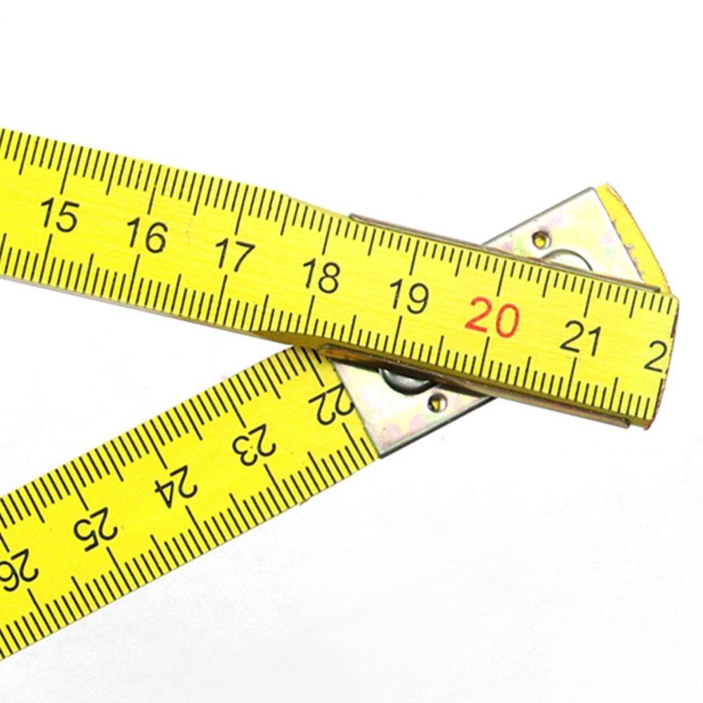 Lightweight Wooden Folding Ruler 2M 1M Plastic Ruler Extended Dual Sided Measuring Stick Woodworking