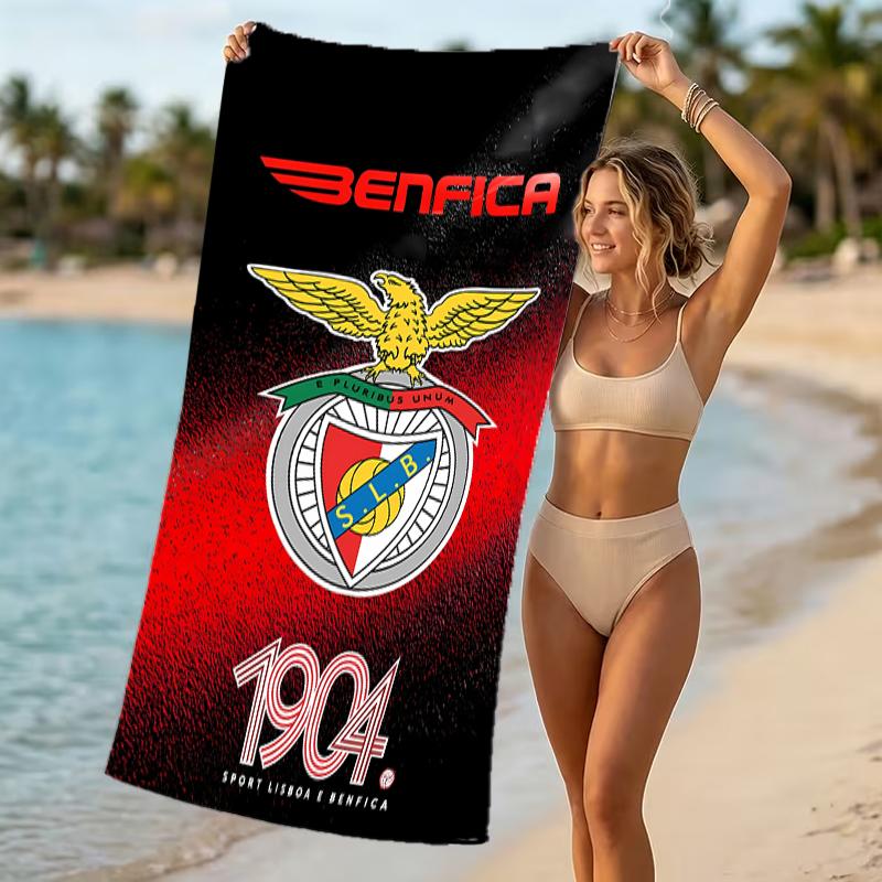 Beach Towel with Sport Lisboa e Benfica Pattern - soft,absorbent,machine washable Lightweight&Modern,swimming,Travel Essentials