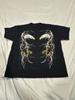 Vintage Double Bald Eagle Lightning Graphic T-Shirt Black Y2K Unisex T-Shirt