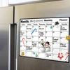 Magnetisk kjøleskapskalender - Sterk magnetisk bakside, Glatt tørrslettende overflate, Praktisk kalender, Holdbar whiteboard-tavle