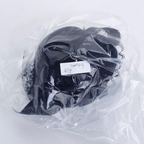 Ladies Party Fashionable Bowknot Charms Mini Top Hat Fascinator Burlesque Millinery Black with 2