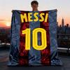 1pc Messi Outdoor Flannel Blanket for Girls Soft, Lightweight Throw Perfect for Camping, and Gifting, Digital