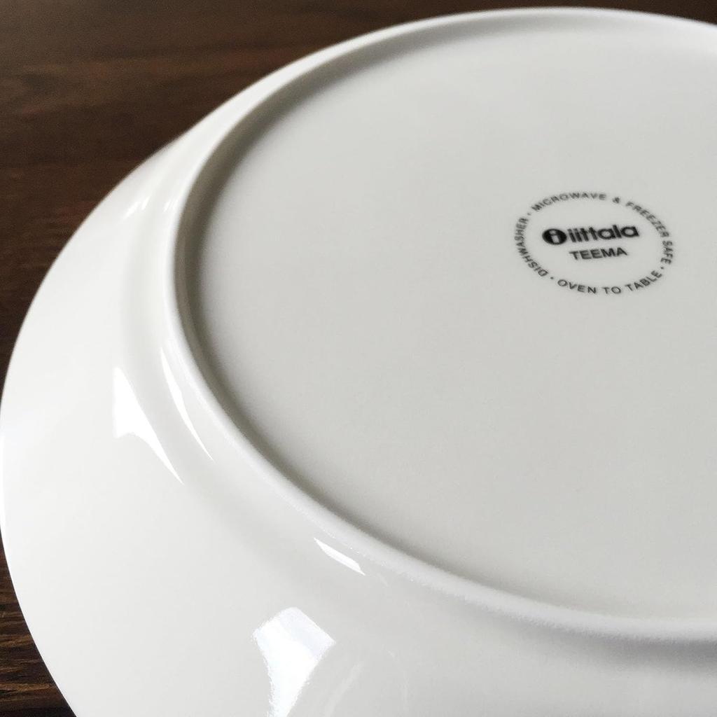 Iittala Porcelain Teema Plate Flat, White, 21cm
