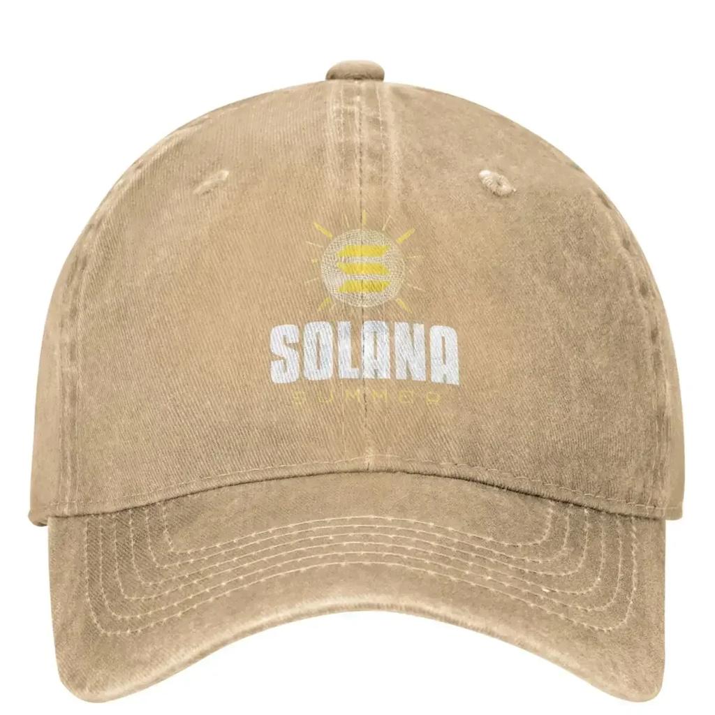 Cappellino da Baseball Solanaed Cryptocurrency SOL Internet Coin Uomo Donna Hip Hop Cappelli Tennis Skate Cappellino Snapback Protezione Solare