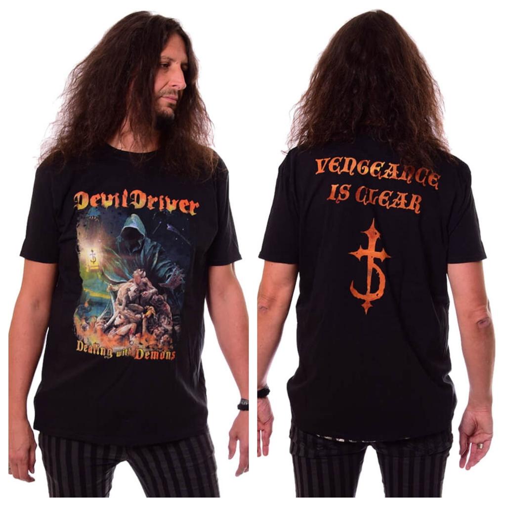 Dance with The Devil Record Company Rock Music Art Style Summer Casual TShirt Unisexs and Womens Luxury Brand Top Art