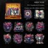 Retro Gothic Style PET Stickers Collage Clipbook Diary Scrapbook Decoration Materials Mysterious Magic Box Series Pasters 20 Pcs/ Pack