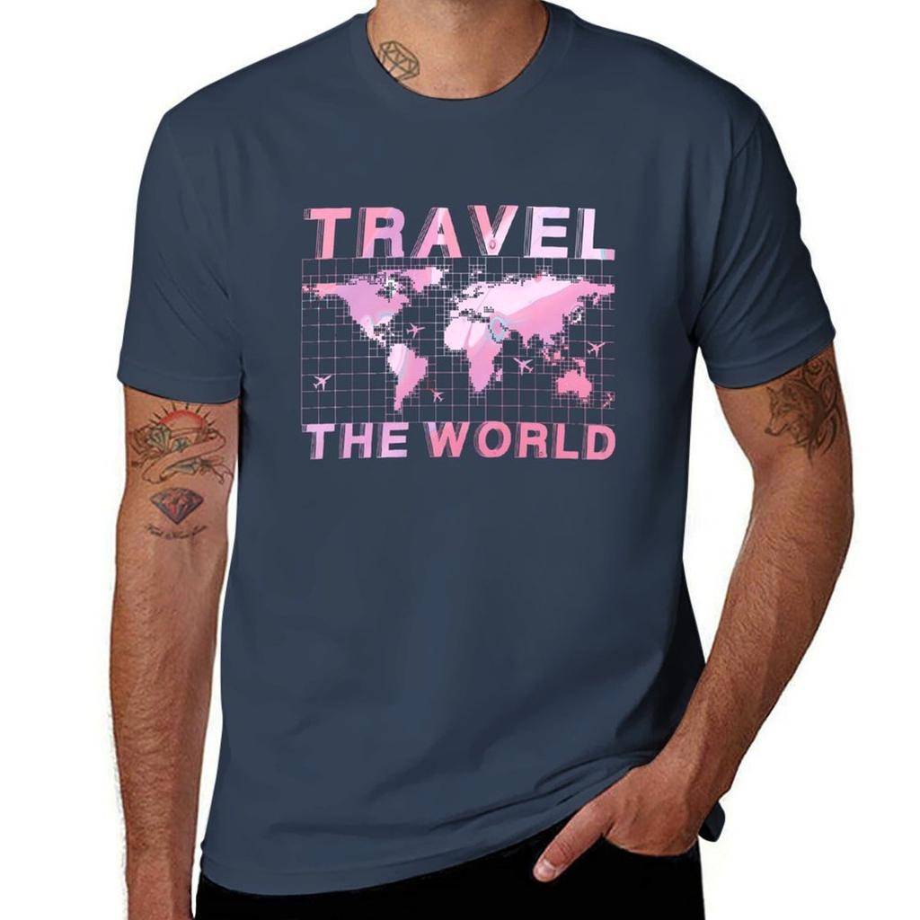 Female World Traveler TShirt Urban Casual Loose Fit Tee