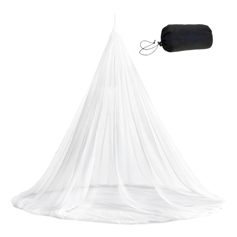 

Portable Camping Mosquitoes Netting Tent Accessories for Outdoor Travel Easy Setups with Carry Bag 220x170x130cm белый