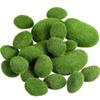 10PCS Artificial Moss Rocks 9 X 12cm Realistic Faux Stone Shooting Prop Decor Garden Glass Container Crafts
