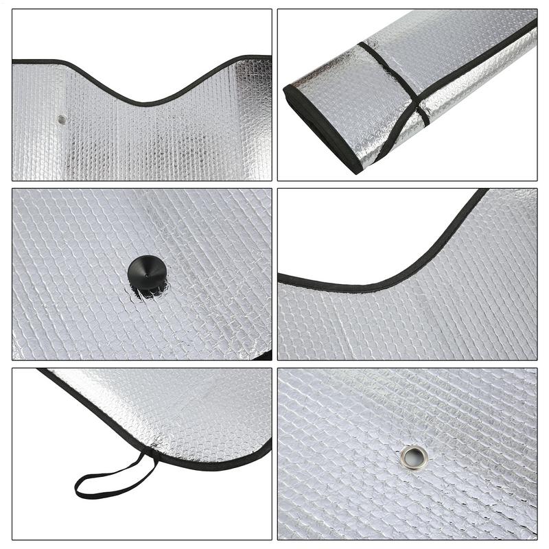 Truck Windshield Sun Shade Car Window Sunshades Anti-UV Thickened Sun Shade Cover Foldable Windshield Block Cover 220cmx80cm