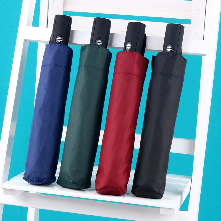 In Stock: New 125cm Single-Layer Automatic Folding Umbrella - PURPLERAIN (Purple)