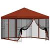 Garden Pavilion with Side Walls 3 X 3 M Terracotta