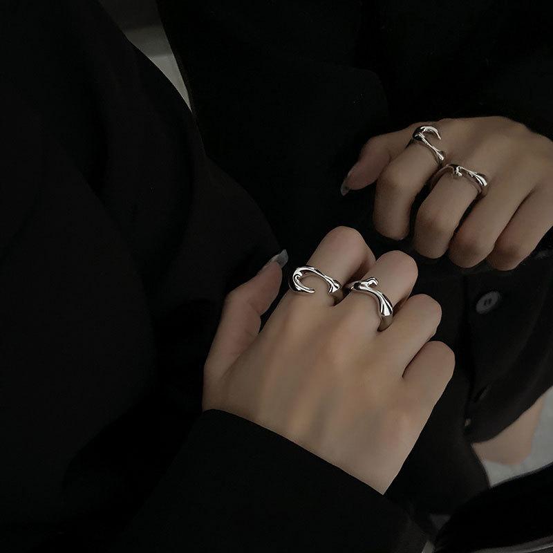 Geometric Minimalist Chic Design Ring For Women Trendy Cool Fashion Piece Statement